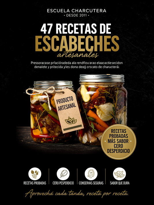 +47 RECETAS PREMIUM DE ESCABECHES ARTESANALES